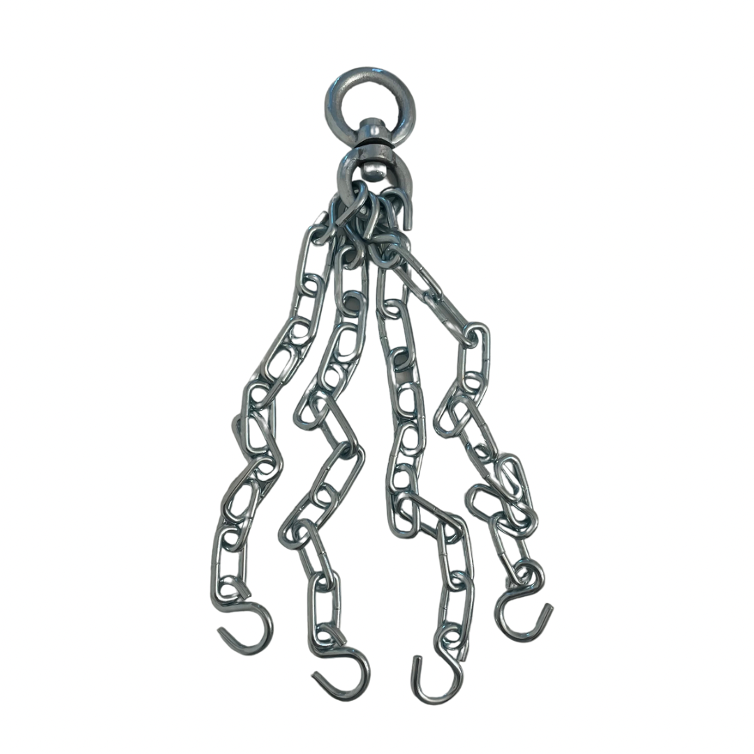 Heavy bag chain shiny silver